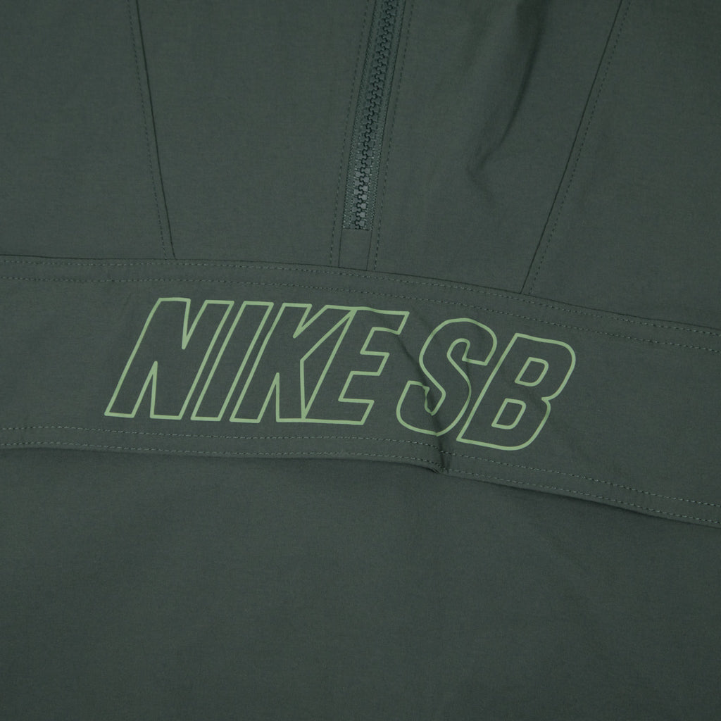 Nike SB Vintage Green Anorak Skate Jacket Front Print