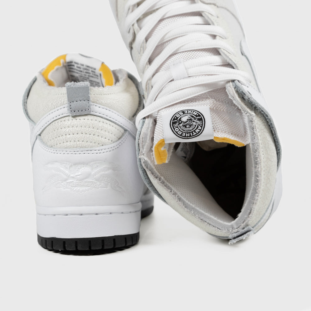 Nike SB Anti Hero White Dunk High Pro Shoes