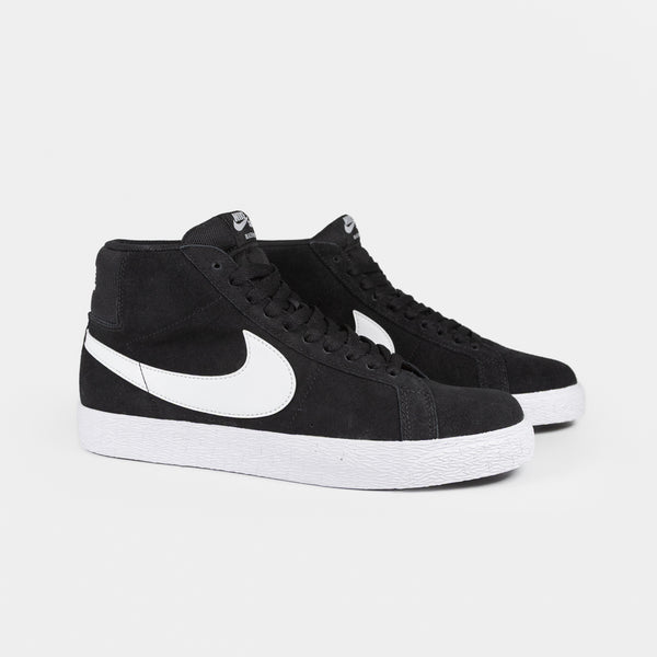 Nike SB - Blazer Mid Shoes - Black / White - White - White