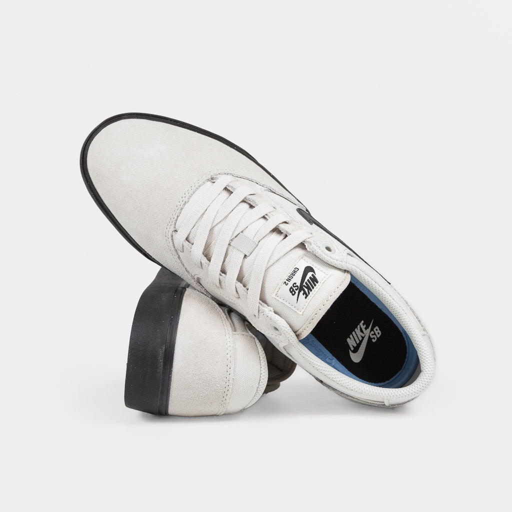 Nike SB White and Black Sole Chron 2 Shoes