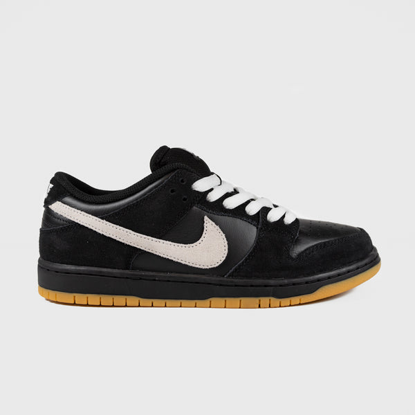 Nike SB - Dunk Low Pro GR Shoes - Black / White - Black - Gum Light Brown