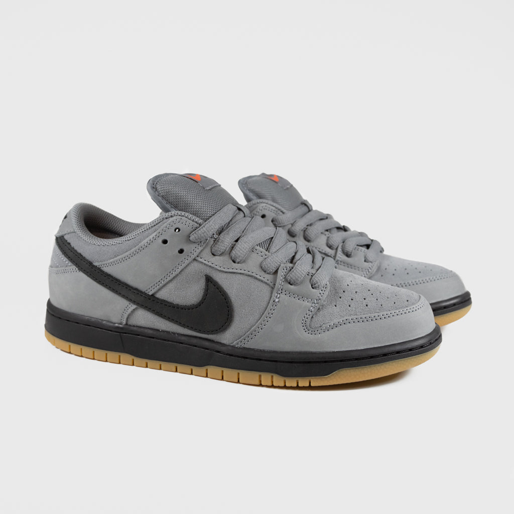 Nike SB Cool Grey Dunk Low Pro Orange Label Shoes