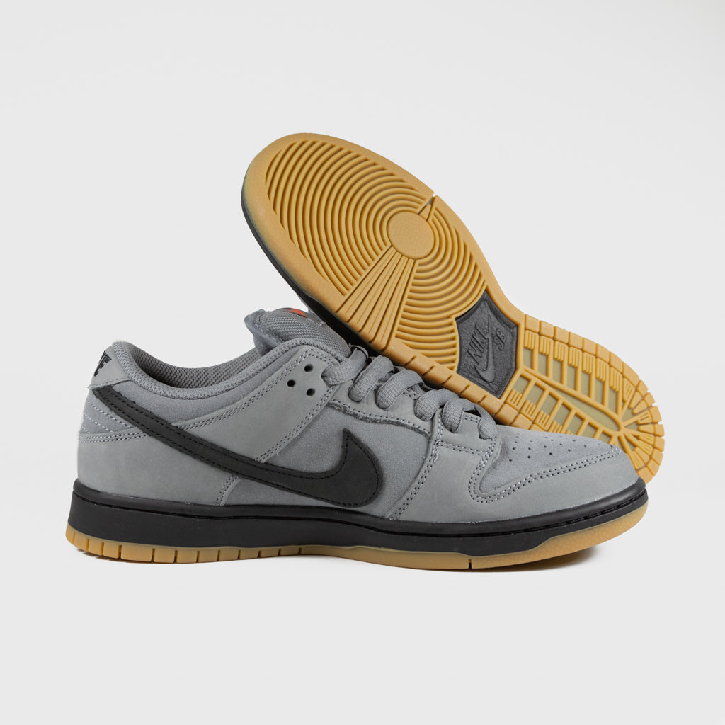 Nike SB Cool Grey Dunk Low Pro Orange Label Shoes