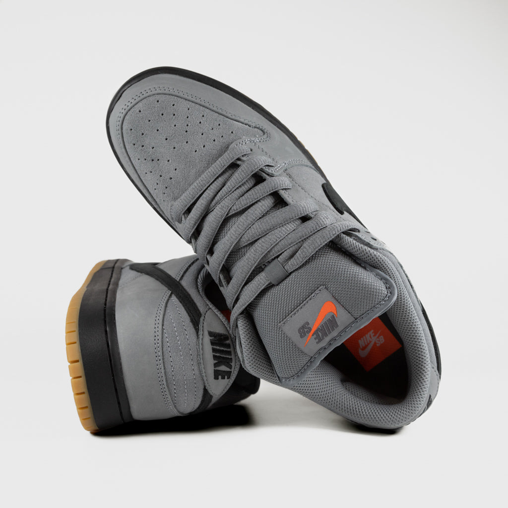 Nike SB Cool Grey Dunk Low Pro Orange Label Shoes