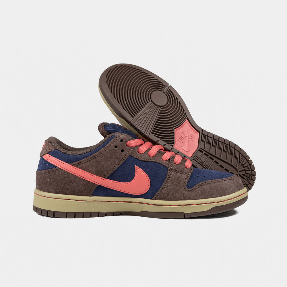 Nike SB Baroque Brown and Adobe Dunk Low Pro Shoes