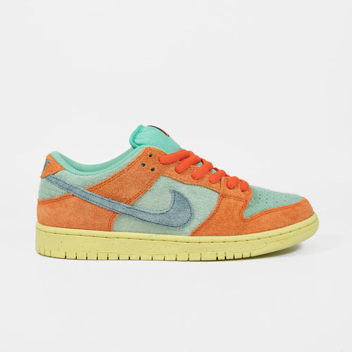 Nike SB Dunk Low Pro Shoes Orange Noise Aqua Emerald Rise