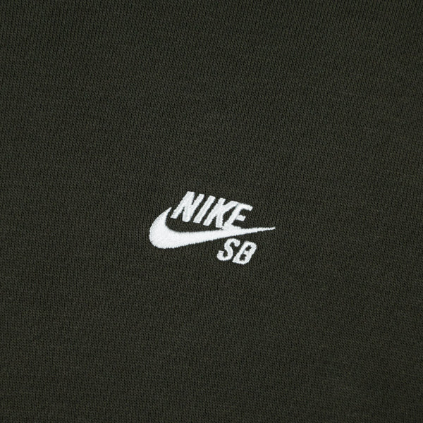 Nike SB - Essential Logo Pullover Hooded Sweatshirt - Sequoia / White