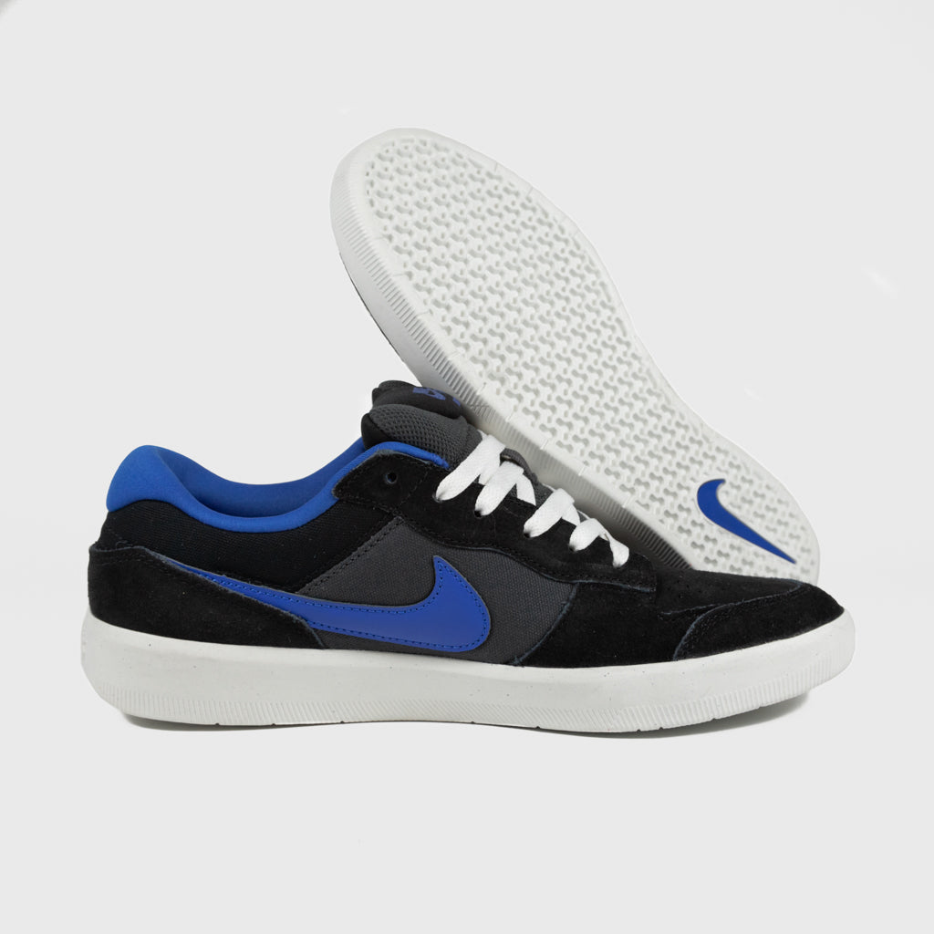 Nike SB Black And Hyper Royal Blue Force 58 Shoes