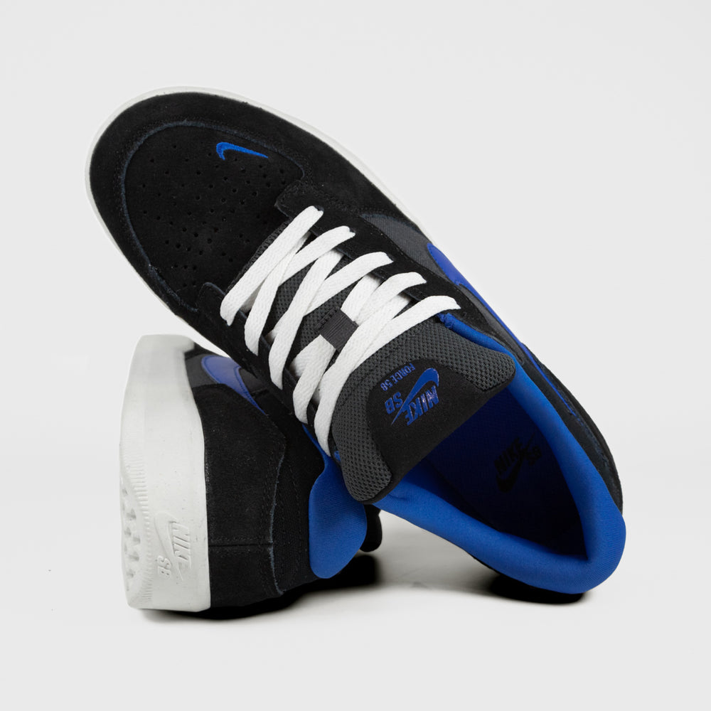 Nike SB Black And Hyper Royal Blue Force 58 Shoes