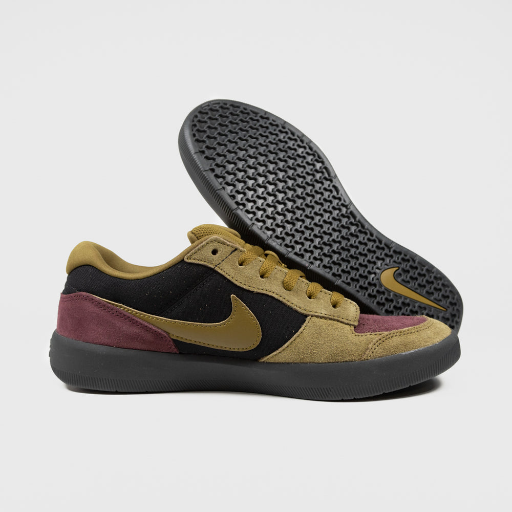 Nike SB Black And Olive Flax Force 58 Shoes