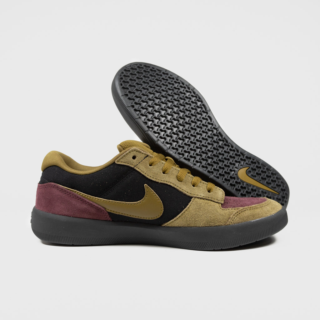 Nike SB Black And Olive Flax Force 58 Shoes