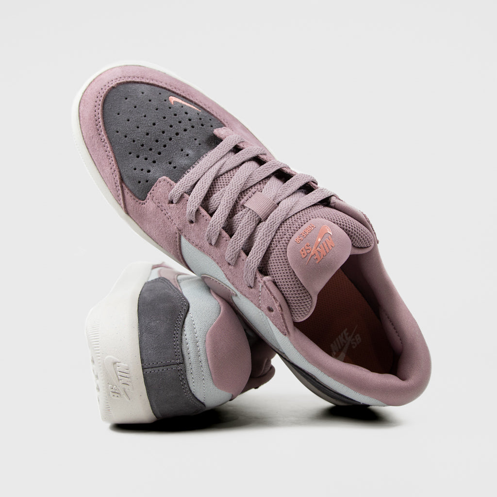 Nike SB Flat Silver and Taupe Grey Force 58 Shoes 