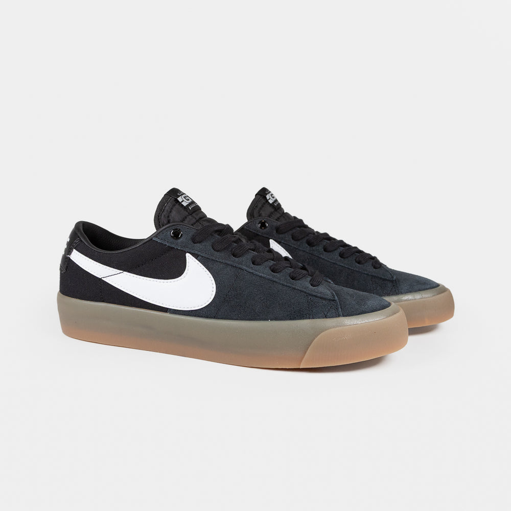 Nike SB Black and Gum GT Blazer Low Shoes