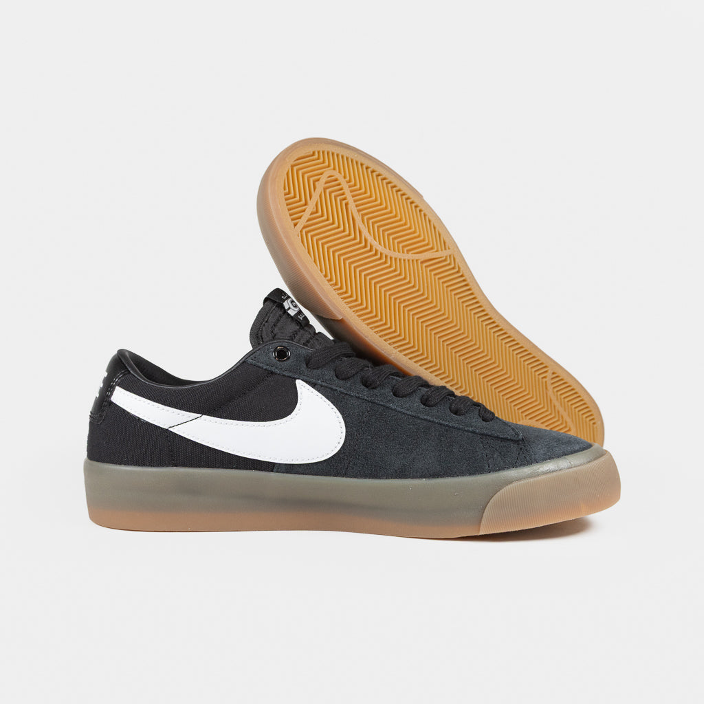 Nike SB Black and Gum GT Blazer Low Shoes