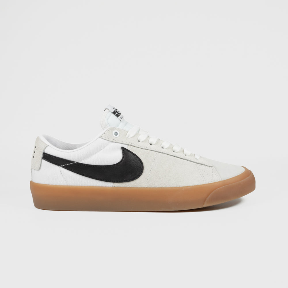 Nike SB White Black And Gum GT Blazer Low Shoes