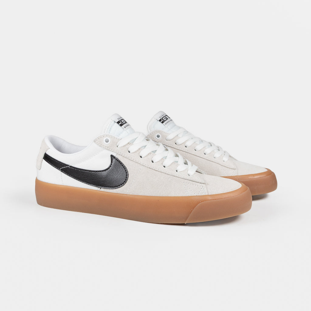 Nike SB White And Gum Grant Taylor GT Blazer Low Shoes