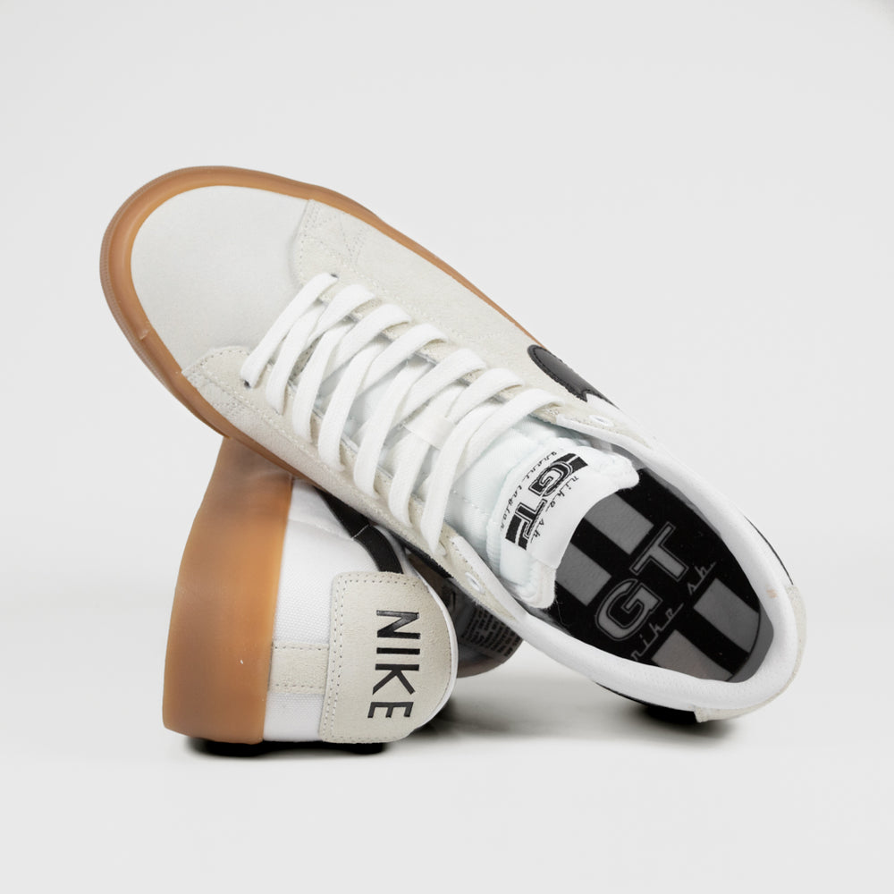 Nike SB White Black And Gum GT Blazer Low Shoes