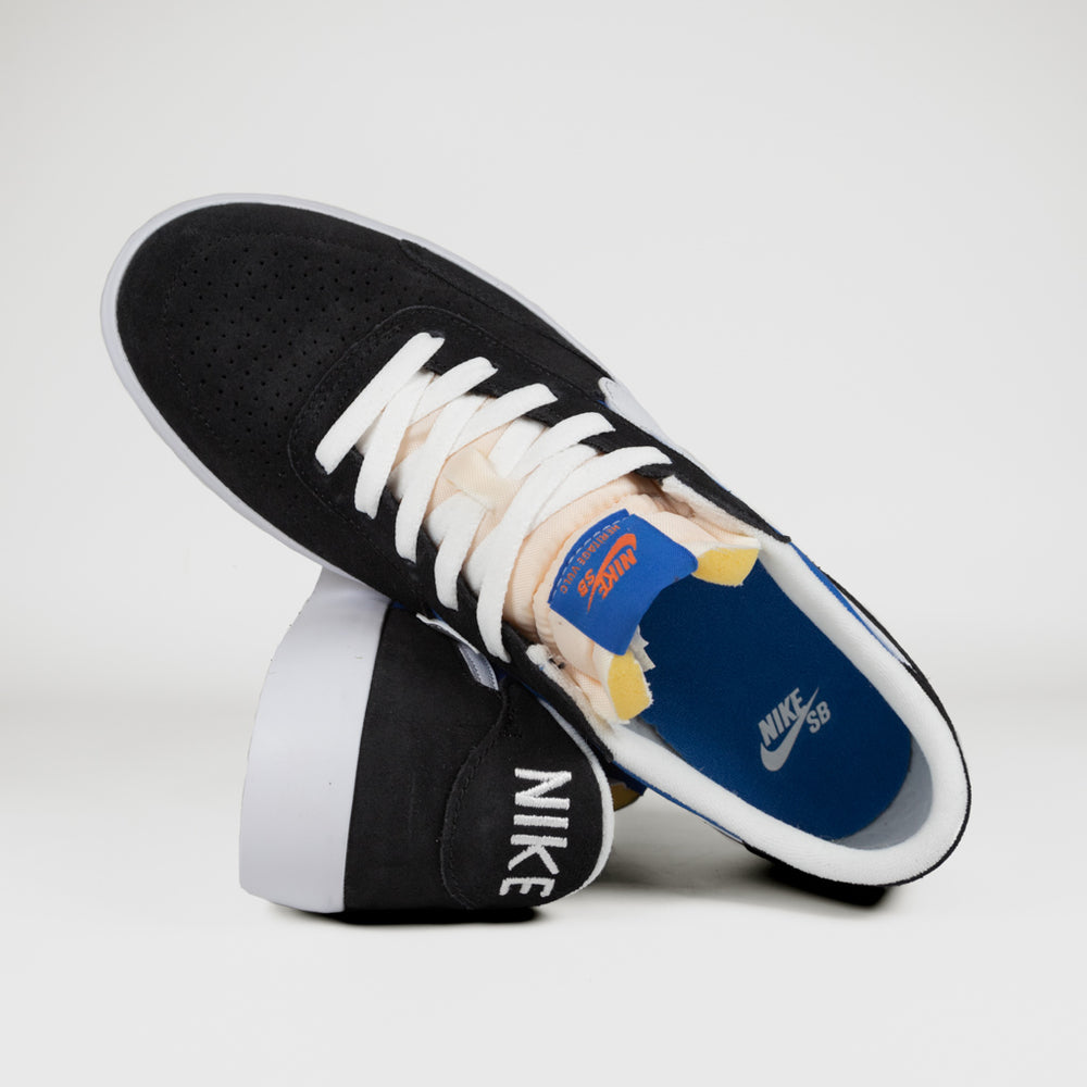 Nike SB Heritage Vulc Shoes Black White Signal Blue