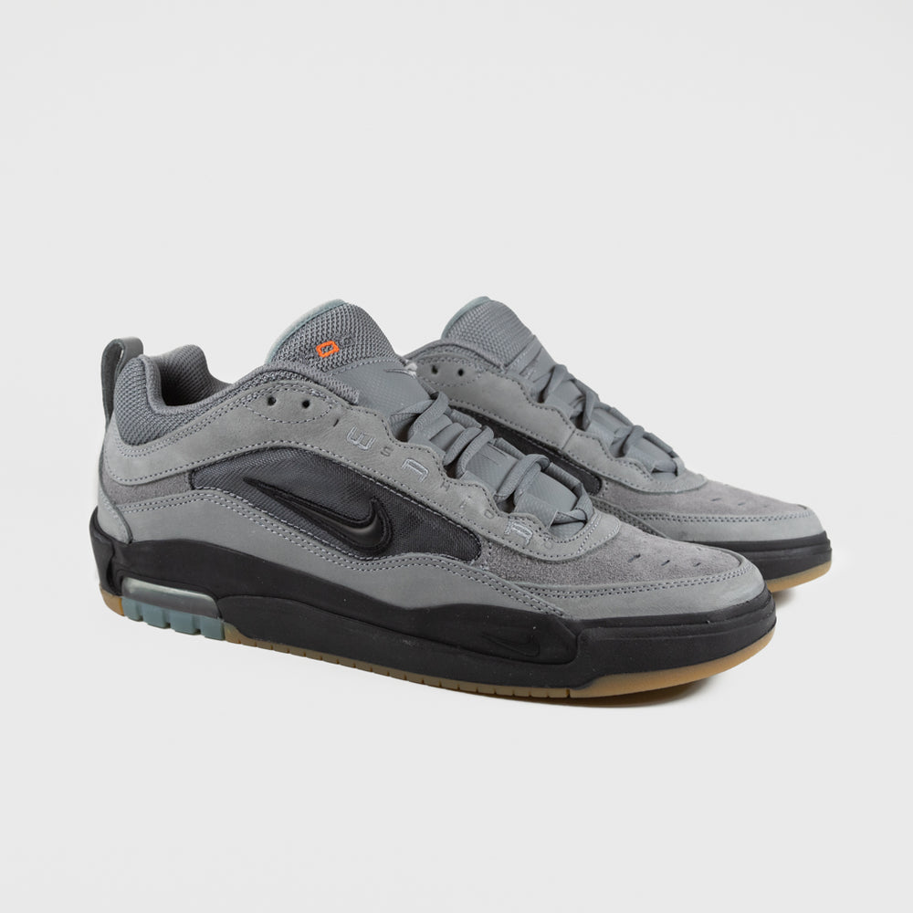Nike SB - Ishod Wair Air Max Orange Label Shoes - Cool Grey / Black - Cool Grey