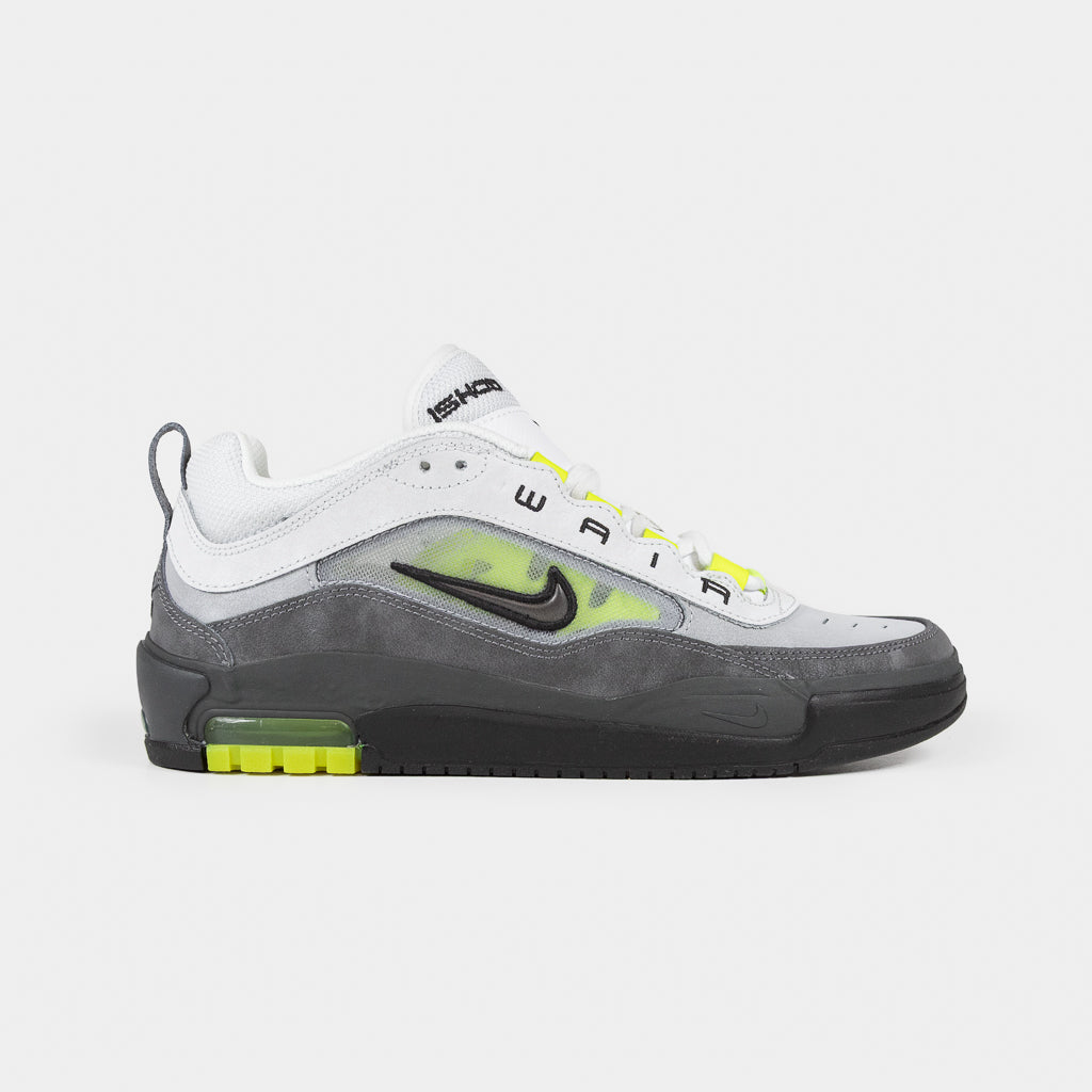 Nike SB Grey and Neon Yellow Ishod Wair Air Max Shoes 