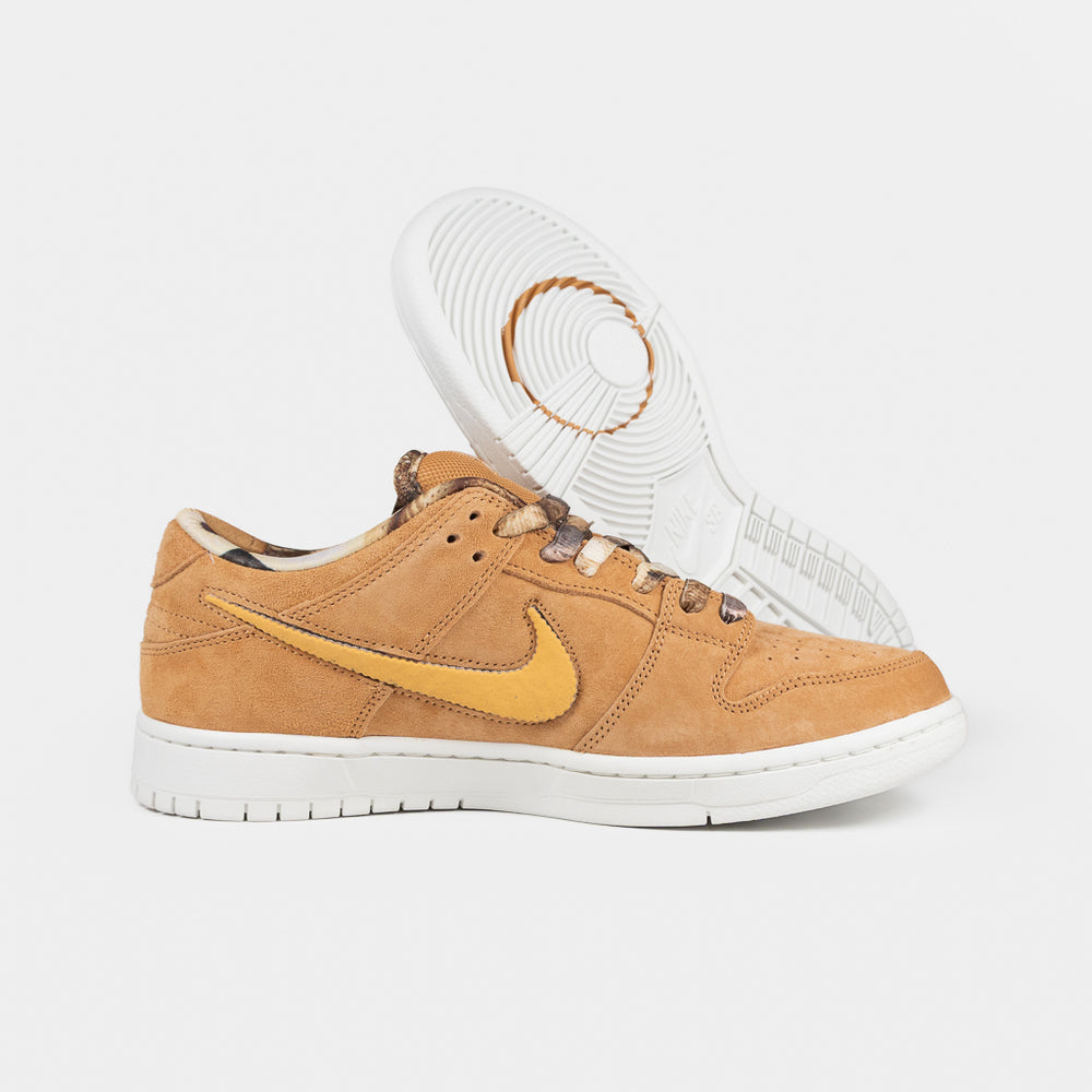 Nike SB Flax Brown Note Dunk Low Pro Shoes