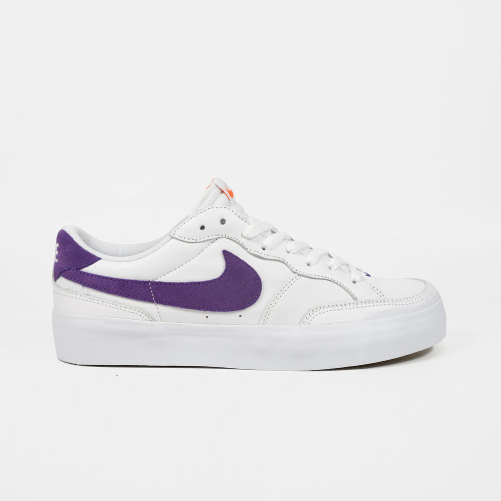 Nike SB White And Purple Pogo Plus Orange Label Shoes