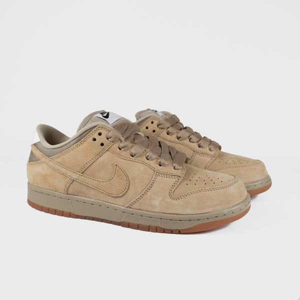 Nike SB - Pro B Dunk Low Shoes - Parachute Beige - Desert Khaki - White