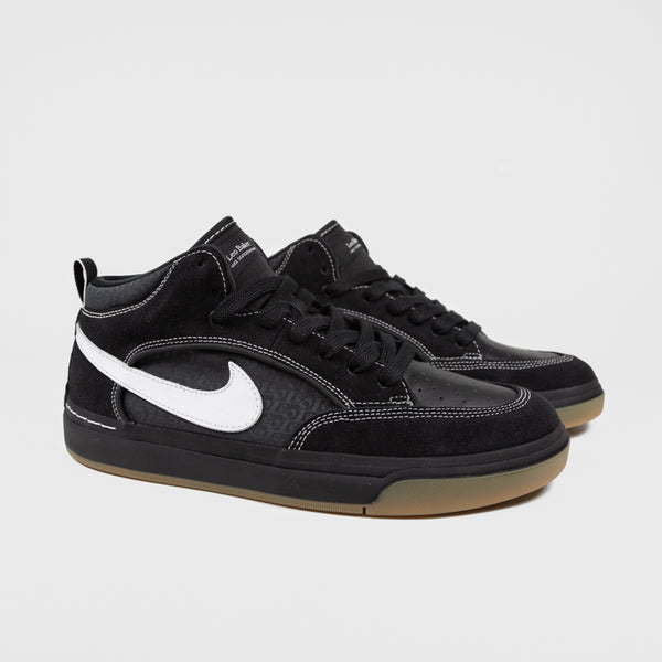 Nike SB - React Leo Baker Shoes - Black / White - Black