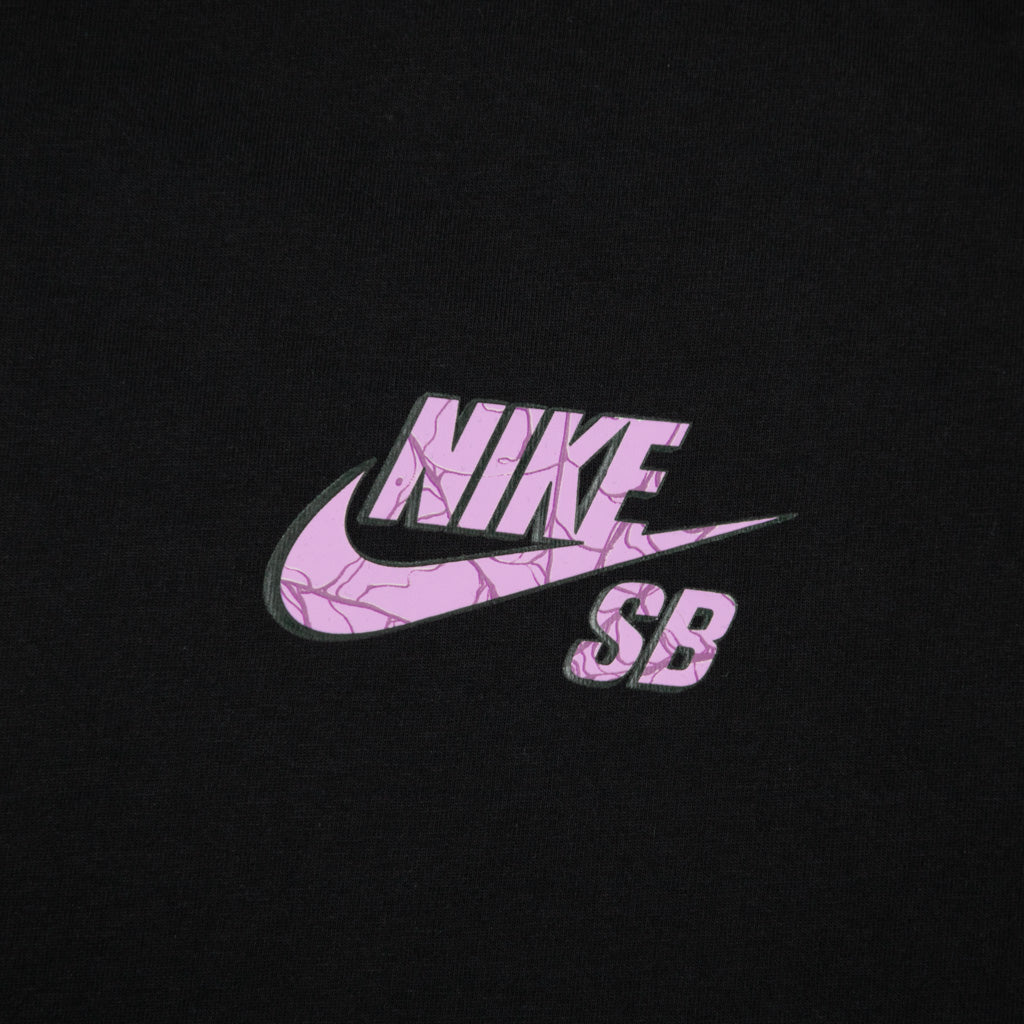 Nike SB Glow In The Dark Spider Black T-Shirt Front Print