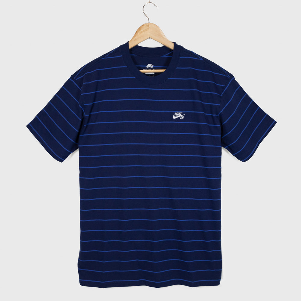 HOT Blue Void Nike Sb T Shirt Blue Nike SB Striped T-Shirt Blue