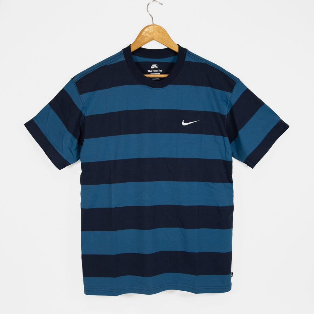 Nike SB Blue Striped T-Shirt