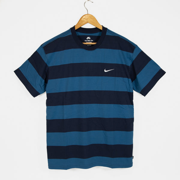 Nike SB - Striped T-Shirt - Midnight Navy / Indigo Blue
