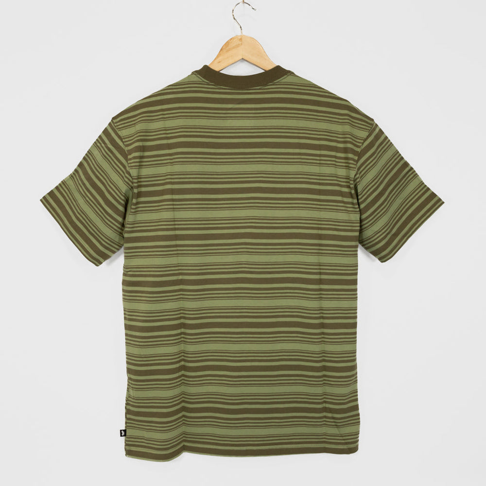 Nike SB Oil Green Striped T-Shirt