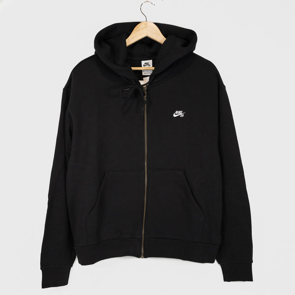 Nike SB - Zip Hooded Sweatshirt - Black / White