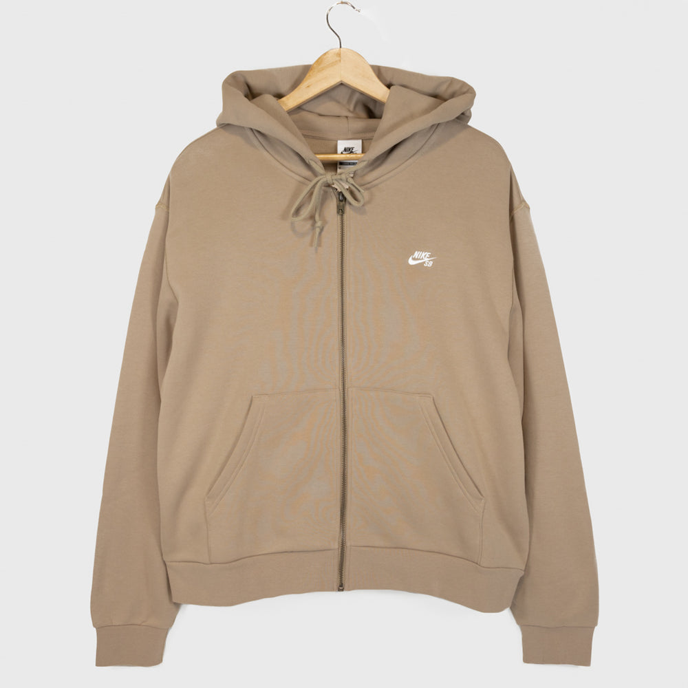 Nike SB Khaki Zip Hooded Sweatshirt 