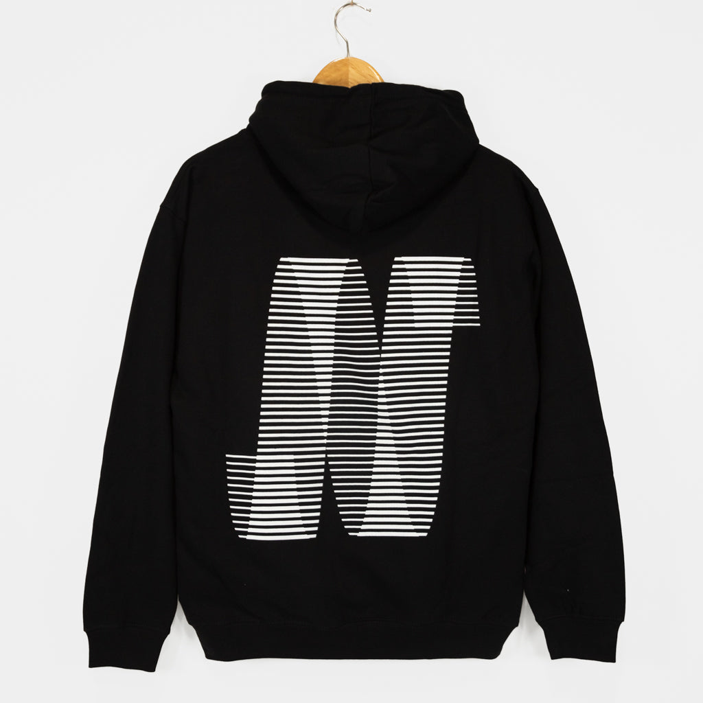 North Skate Mag Black And White N Logo Pullover Hooded Sweatshirt 