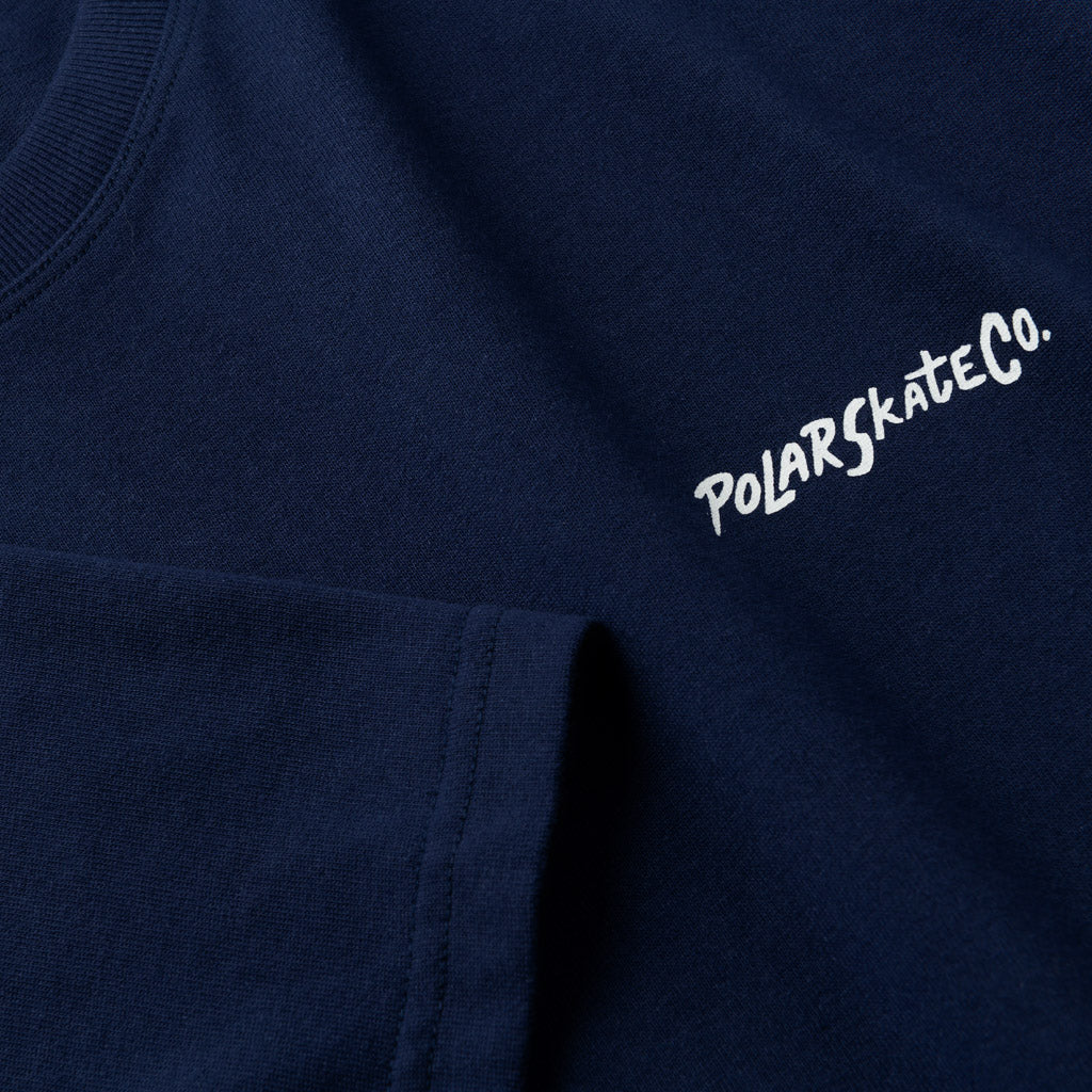 Polar Skate Co. 12 Faces Dark Blue T-Shirt Front Print