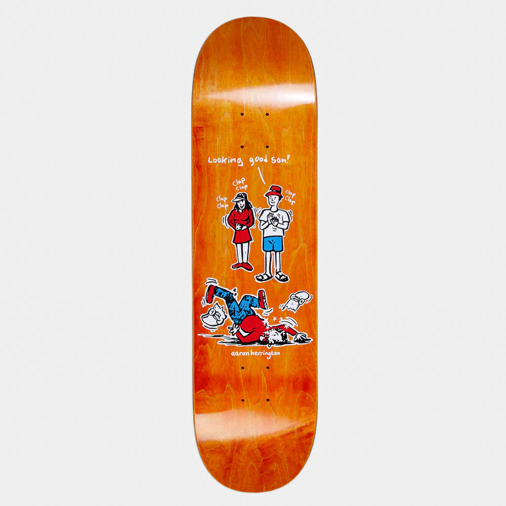 Polar Skate Co. - 8.25" Aaron Herrington Looking Good Son Skateboard Deck - Various Stains