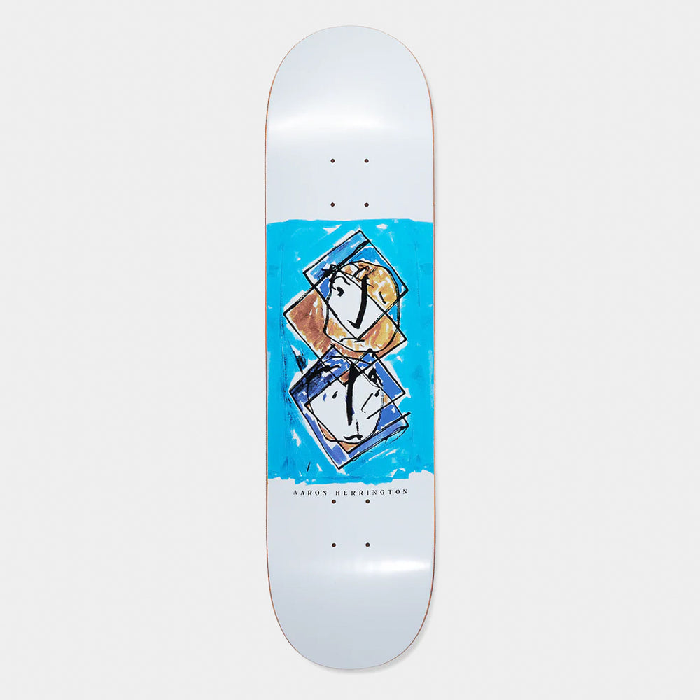 Polar Skate Co. - 8.25" Aaron Herrington Twisted Skateboard Deck - White