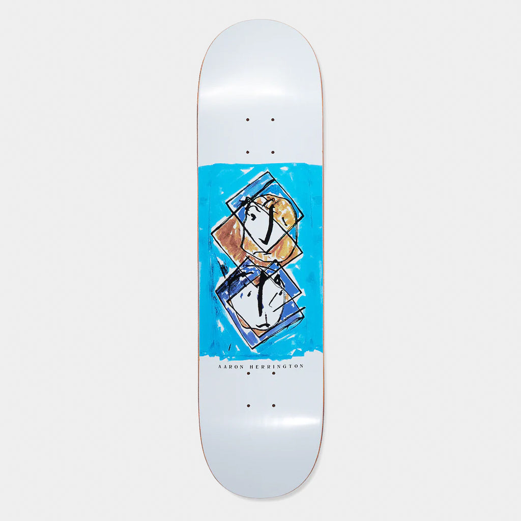 Polar Skate Co. - 8.25" Aaron Herrington Twisted Skateboard Deck - White
