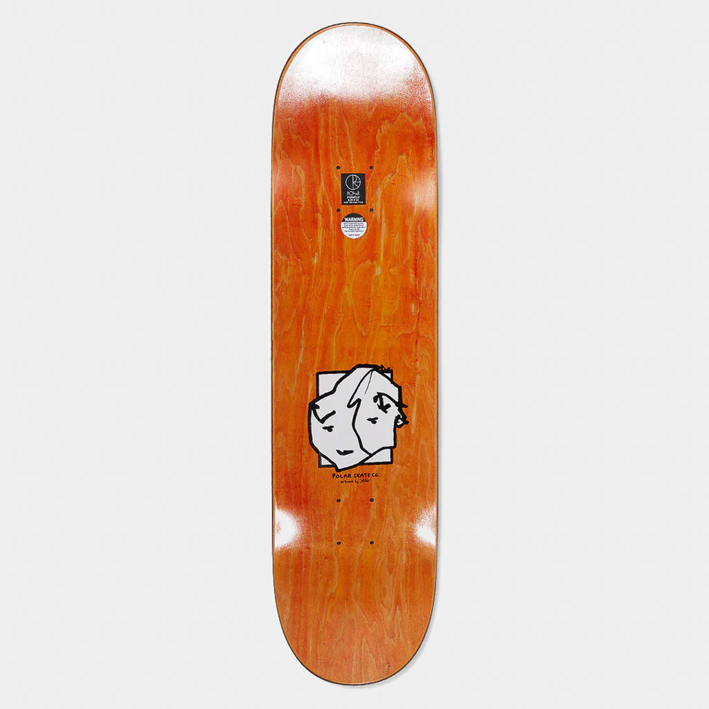 Polar Skate Co. - 8.25" Aaron Herrington Twisted Skateboard Deck - White