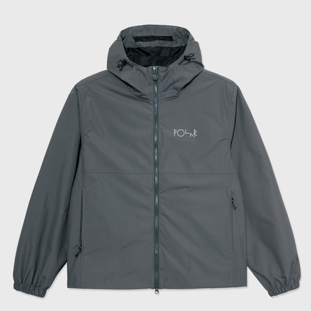Polar Skate Co. Graphite Grey Coach Hooded Zip Jacket