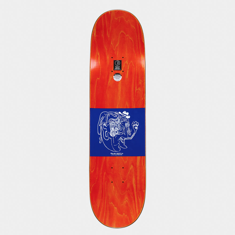 Polar Skate Co. - 8.375" Dane Brady Pigeons Skateboard Deck - White