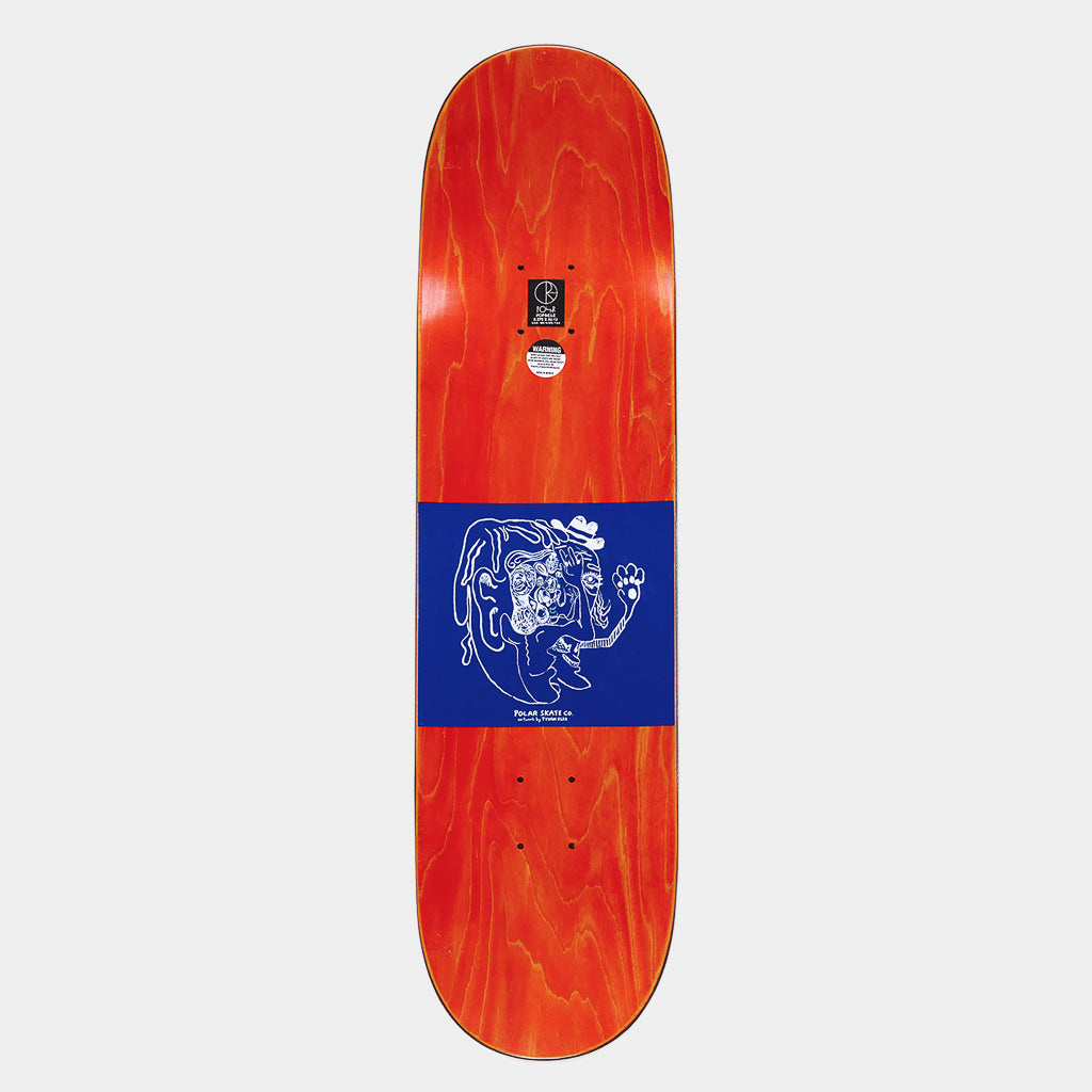 Polar Skate Co. - 8.375" Dane Brady Pigeons Skateboard Deck - White