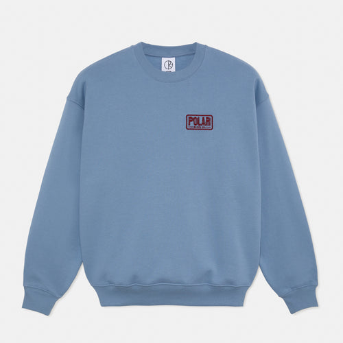 Polar Skate Co. - Dave Earthquake Crewneck Sweatshirt - Oxford Blue