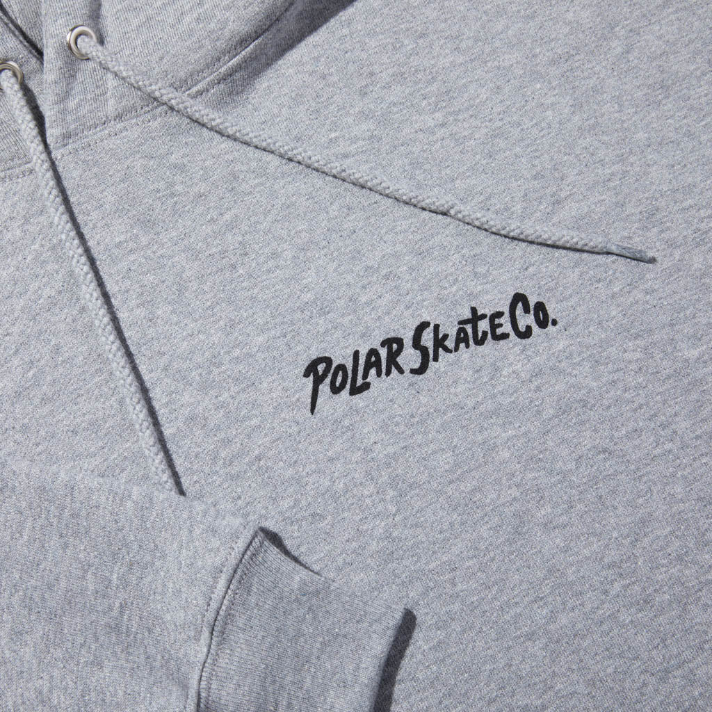 Grey shop polar hoodie