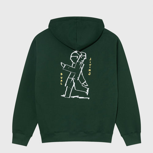 Polar Skate Co. - Dual Living Dave Pullover Hooded Sweatshirt - Dark Green