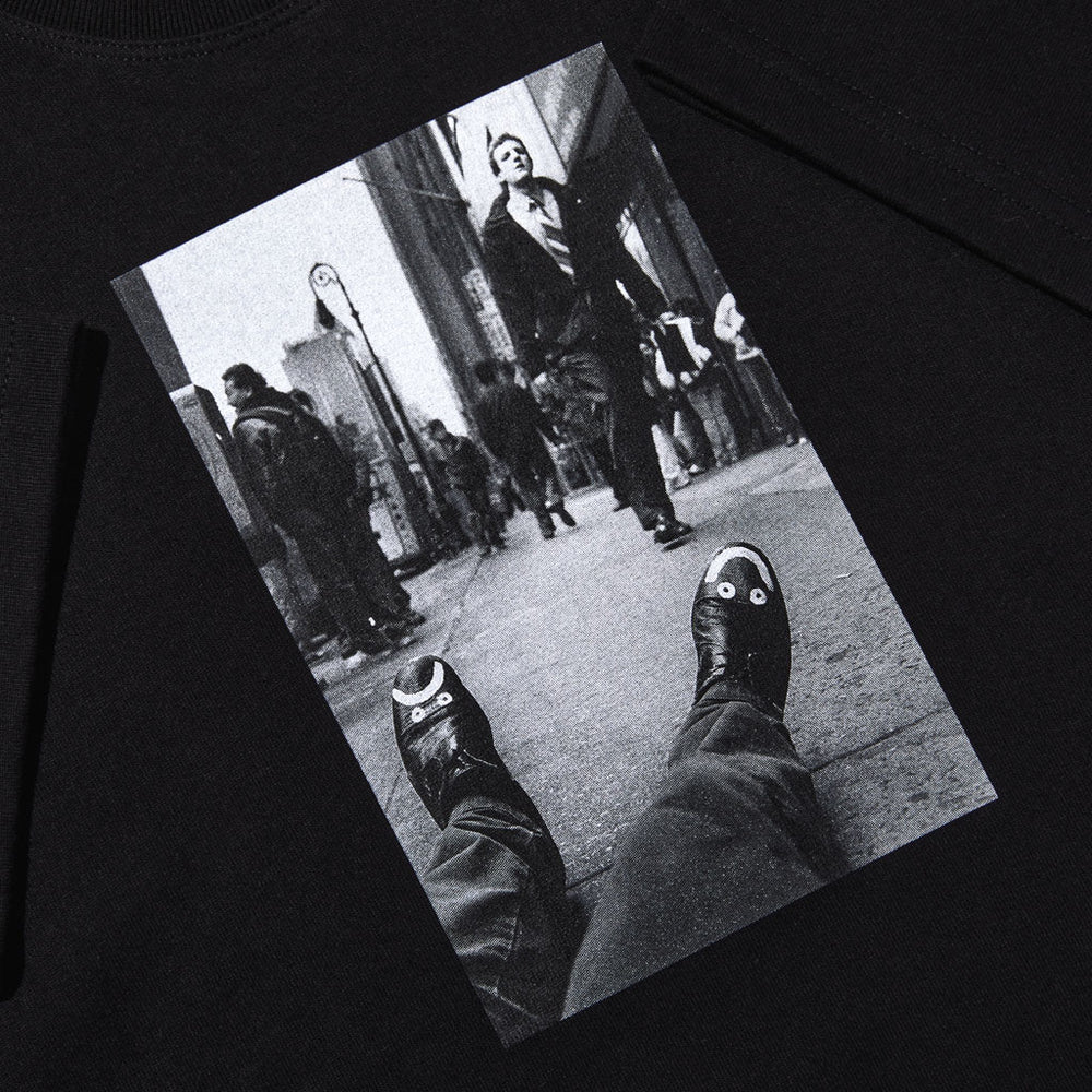 Polar Skate Co. Happy Sad Black T-Shirt Front Print