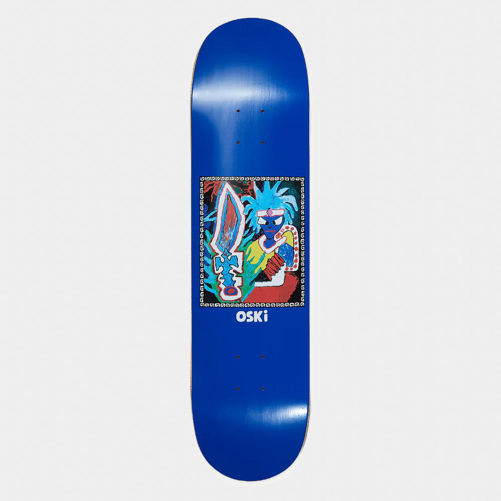 Polar Skate Co. - 8.0" Oskar Rozenberg Tribal Chief Skateboard Deck - Blue