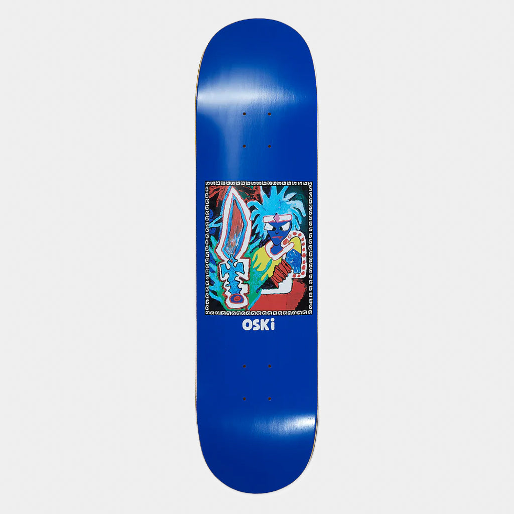 Polar Skate Co. - 8.0" Oskar Rozenberg Tribal Chief Skateboard Deck - Blue